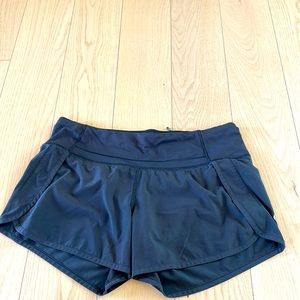 Black, Lululemon running shorts